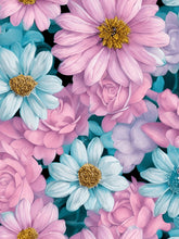 Load image into Gallery viewer, Crystal Pastel Flowers - Diamond Painting Bling Art
