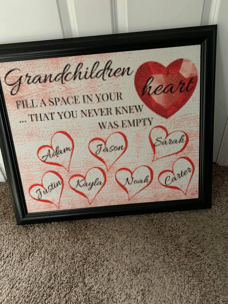 My Grandkids 12x36 Personalized Canvas Print