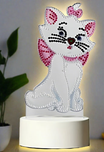 Diamond Painting LED Night Light -Cat - Diamond Painting Bling Art