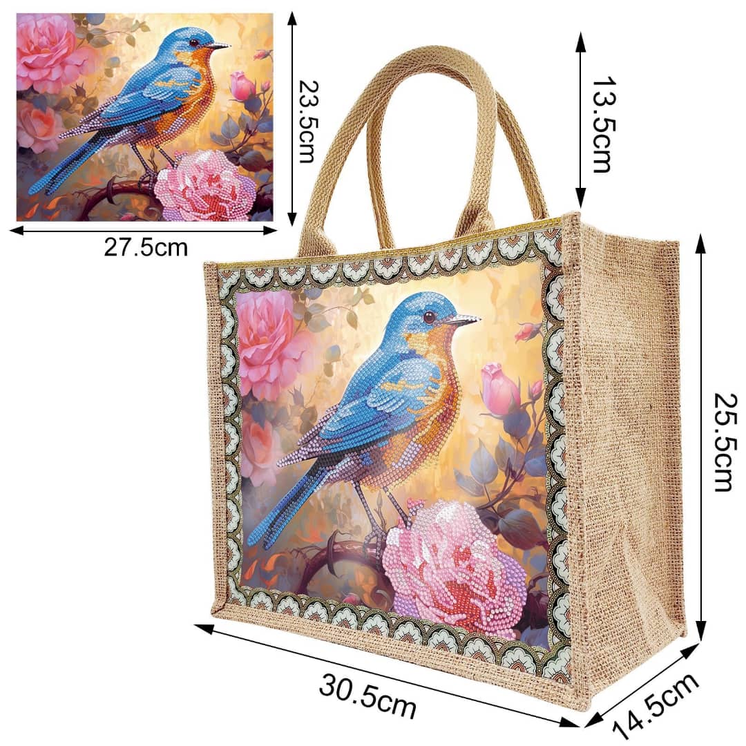 Linen Waterproof Handbag/Tote - size chart