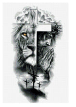 Load image into Gallery viewer, Lion &amp; Jesus - Diamond Painting Bling Art
