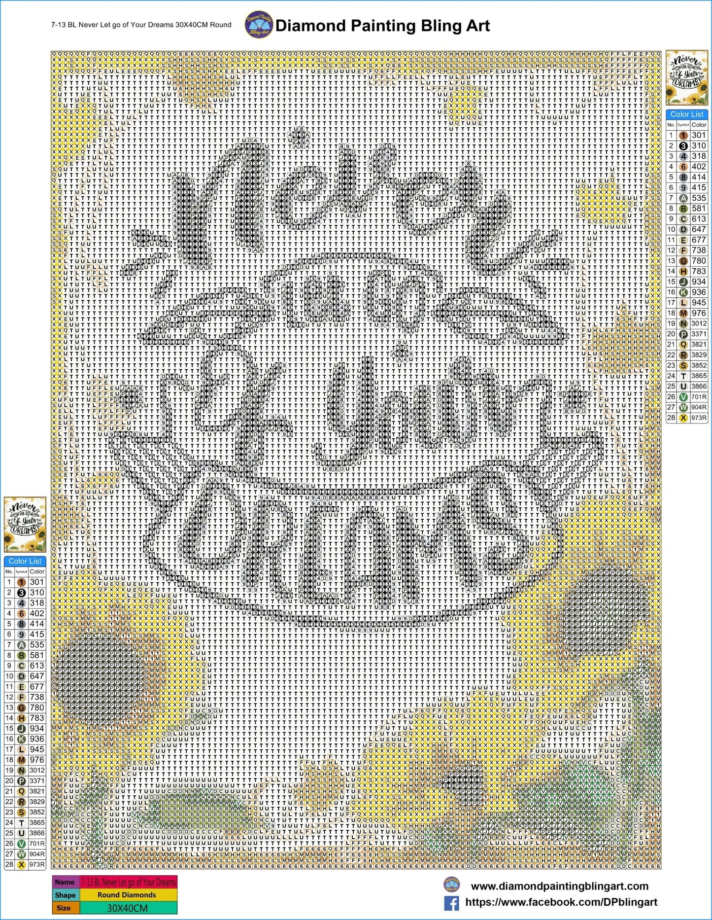 Never Let Go of Your Dreams - Diamond Painting Bling Art