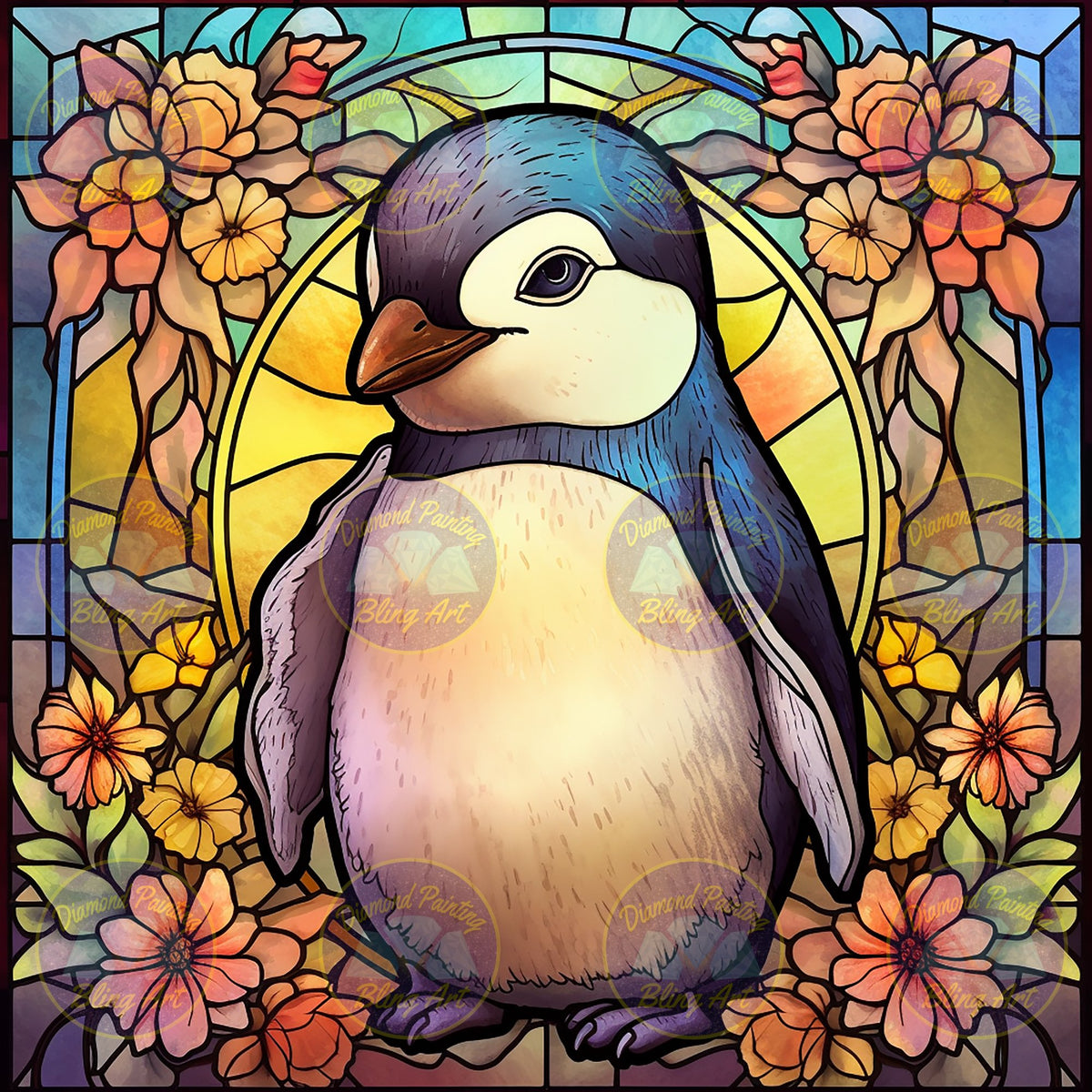 Penguin Stain Glass