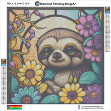Load image into Gallery viewer, Sloth Stain Glass - Diamond Painting Bling Art
