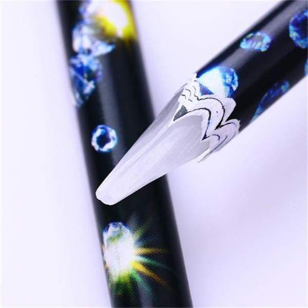 BENOSPACE 5 Pcs Diamond Painting Pen Rhinestone Picker Pencil Set Self  Adhesive Nail Dotting Wax Pen with Pencil Sharpener Resin Point Drill Pens  5D