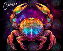Load image into Gallery viewer, Zodiac Cancer - the Crab - Diamond Painting Bling Art
