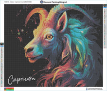 Load image into Gallery viewer, Zodiac Capricorn - the Goat - Diamond Painting Bling Art
