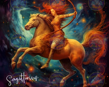 Load image into Gallery viewer, Zodiac Sagittarius - the Archer - Diamond Painting Bling Art
