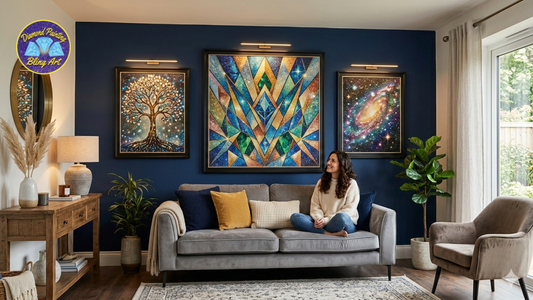 Statement Walls That Shine: Interior Design Trends Featuring Diamond Paintings