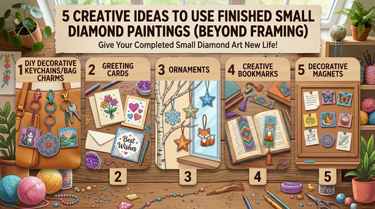 5 Different Ideas of How to Use the Finished Small Diamond Paintings (Beyond Framing)