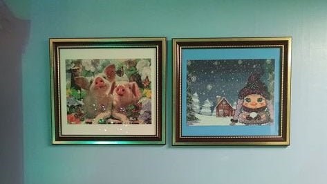 My completed diamond paintings! Where do you guys get your frames? :  r/diamondpainting