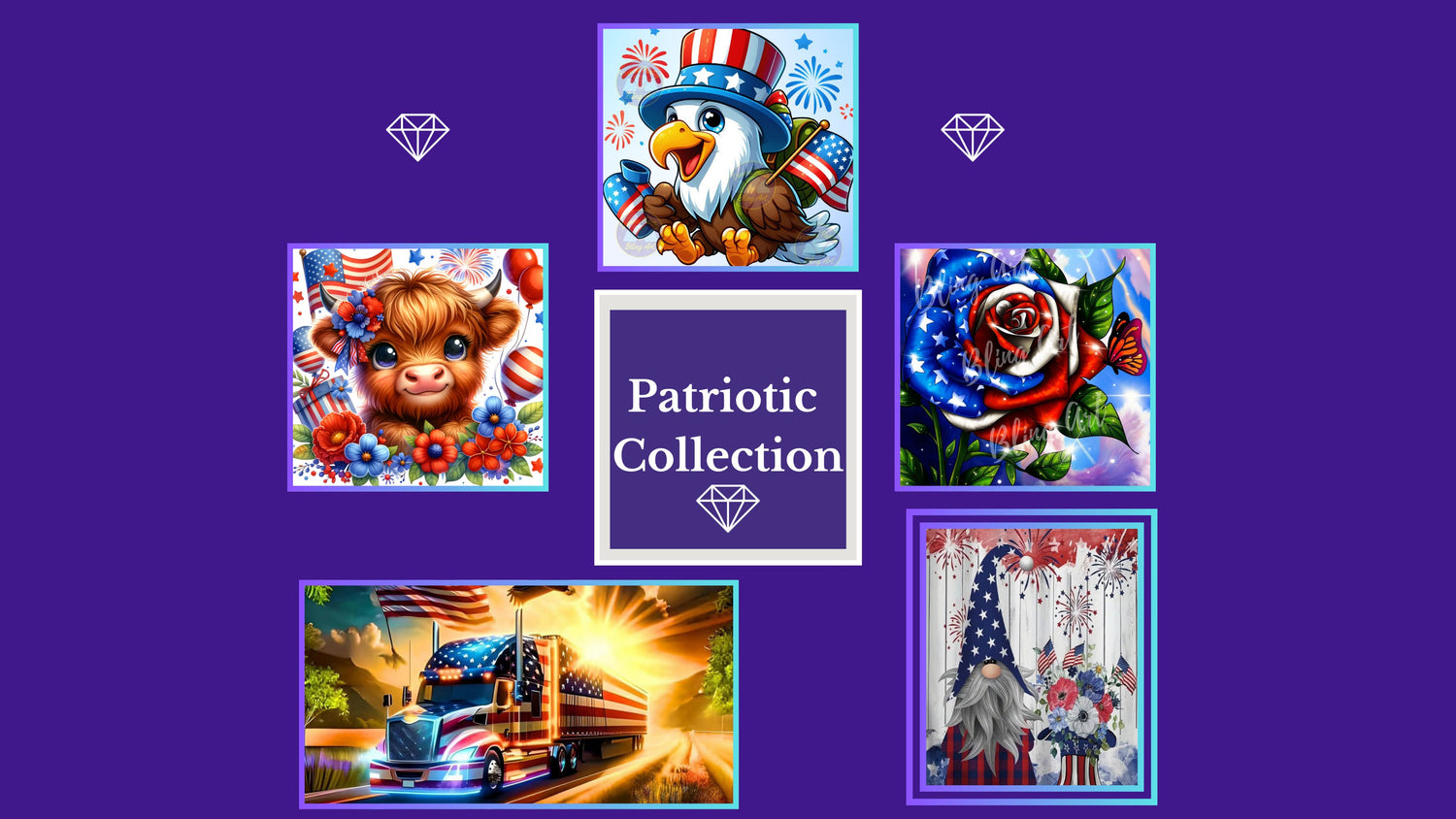 Patriotic - Diamond Painting Bling Art