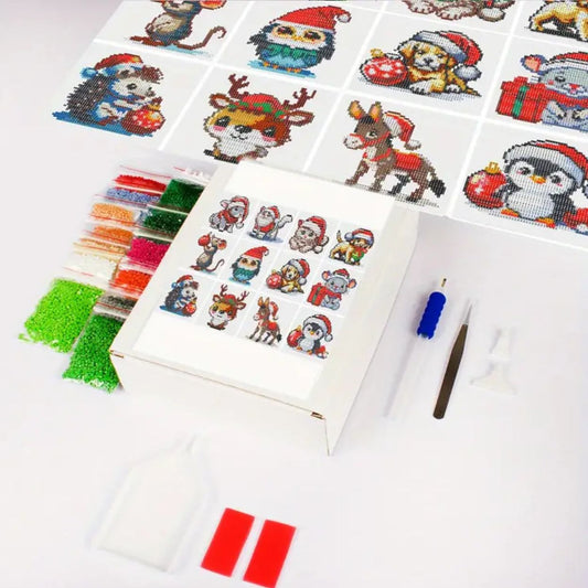 Christmas Animal Mini Diamond Painting Kits