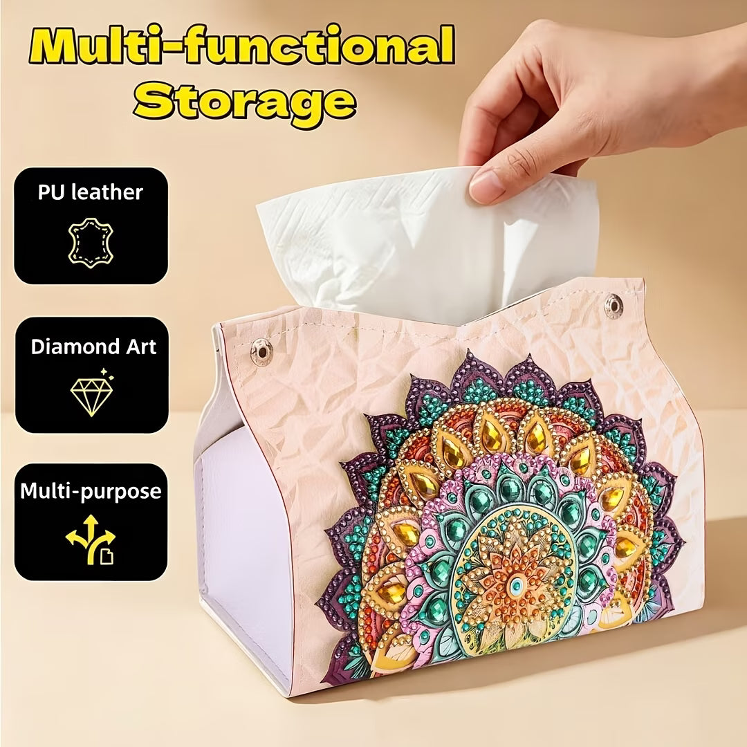Enchanted Butterfly DIY Diamond Art Tissue Box Cover Kit
