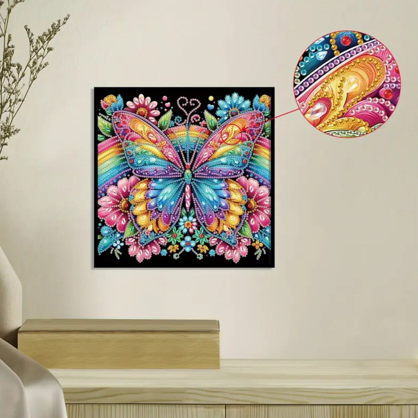 Partial Diamond Art Butterfly