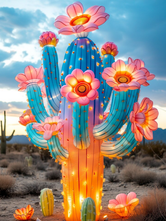 Desert Glow Cactus DIY Diamond Art Kit