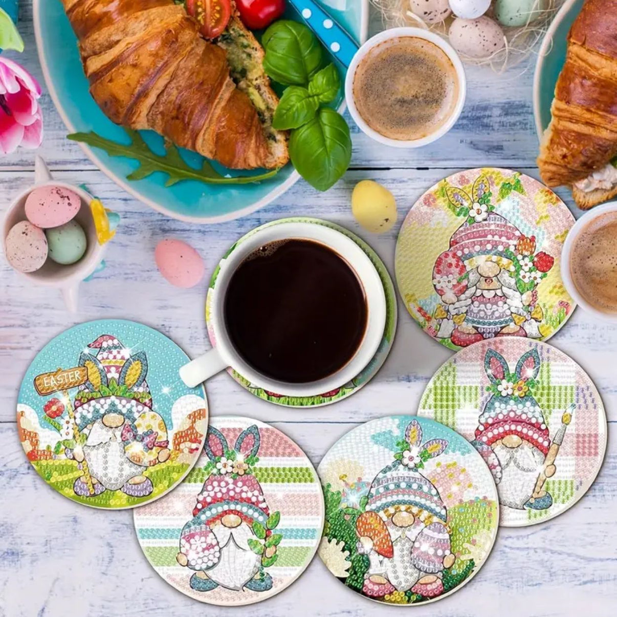 Easter Coaster Set – Diamond Painting Bling Art