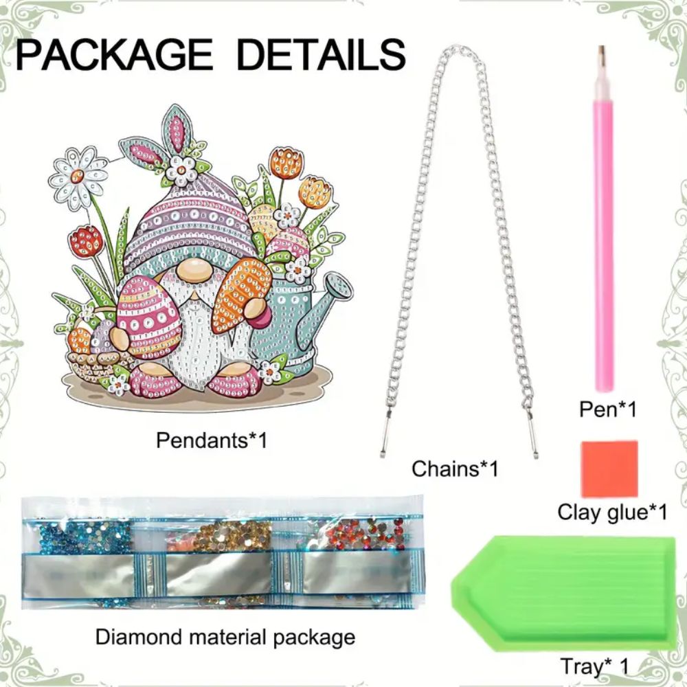 Easter Gnome diamond art kit