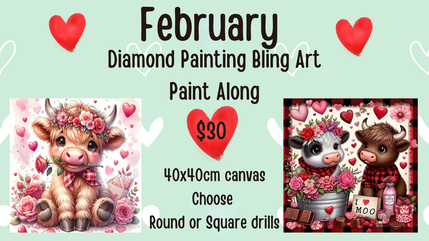 Paint Along: Sweetheart Cow Collection