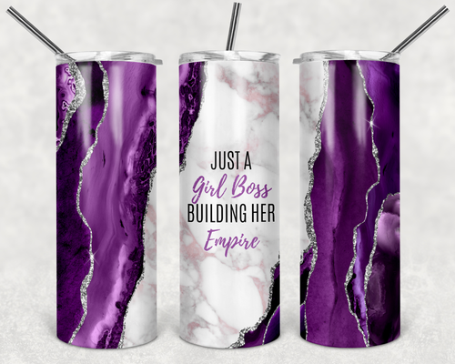 Just a girl boss sublimated tumbler 