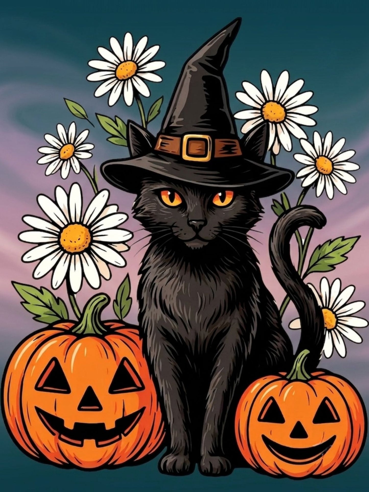 Midnight Magic Witch Cat