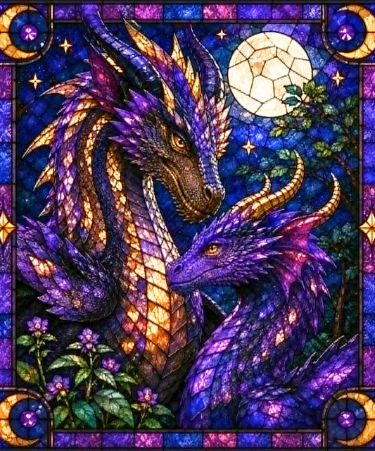 Mosaic Midnight Dragon by Ryleigh Sims