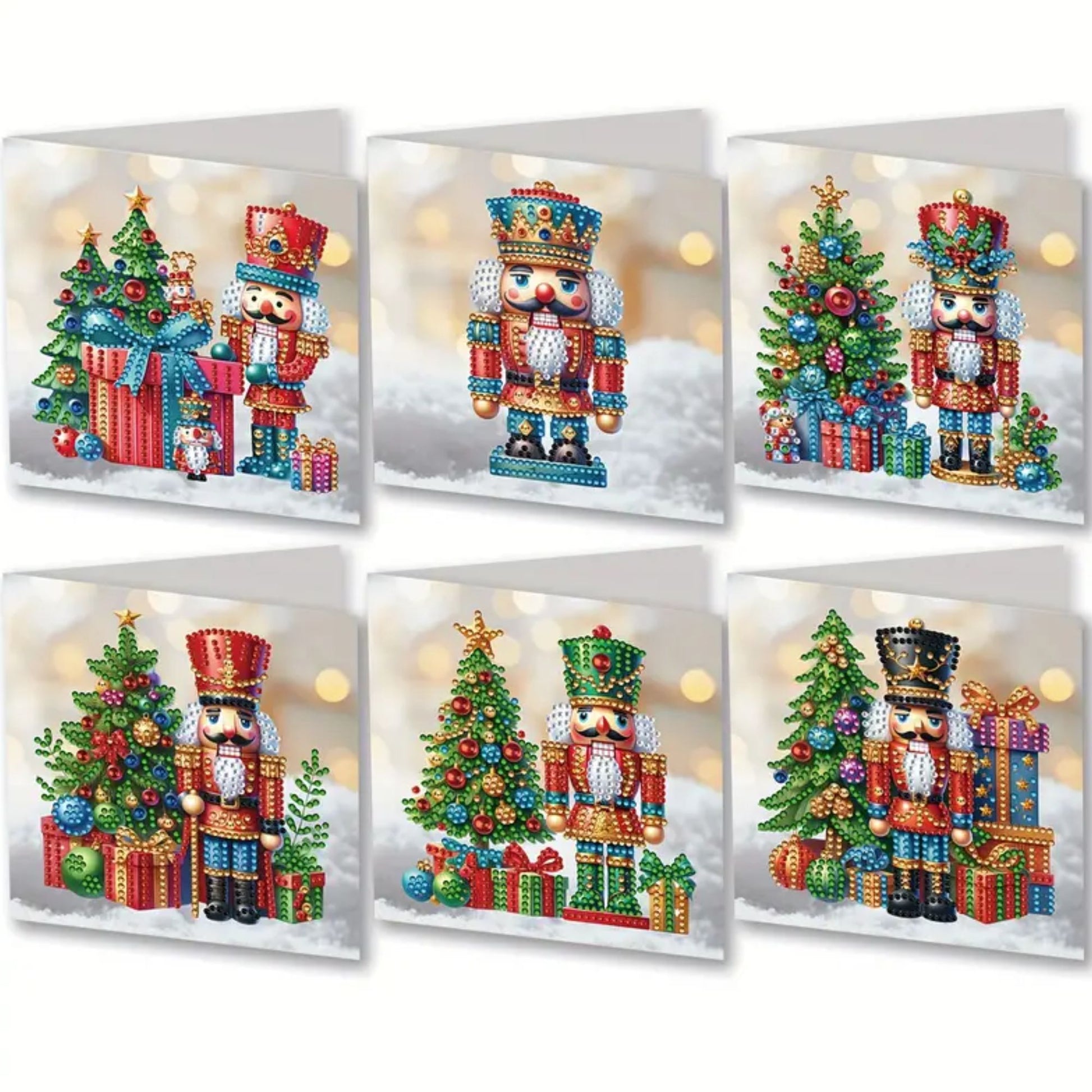 Nutcracker Christmas Cards 6x6 size