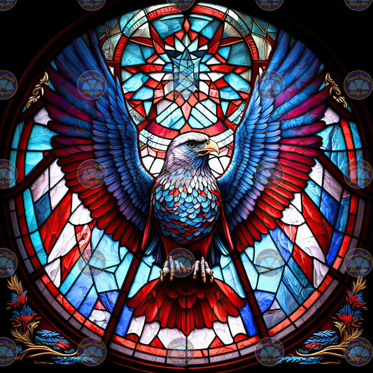 American Eagle Stain Glass