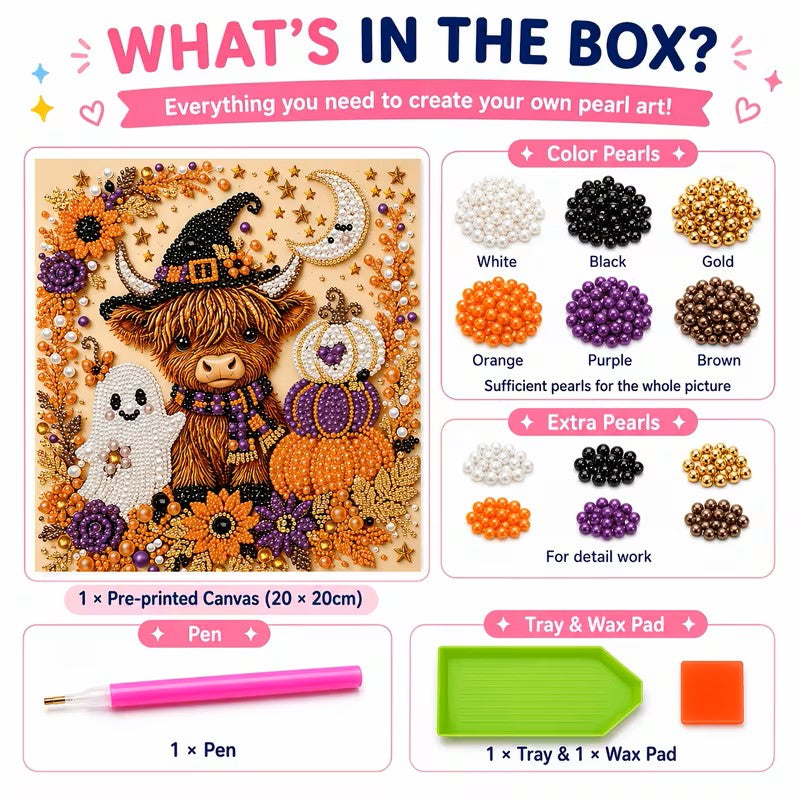 Spooky Autumn Pearl Art DIY Craft