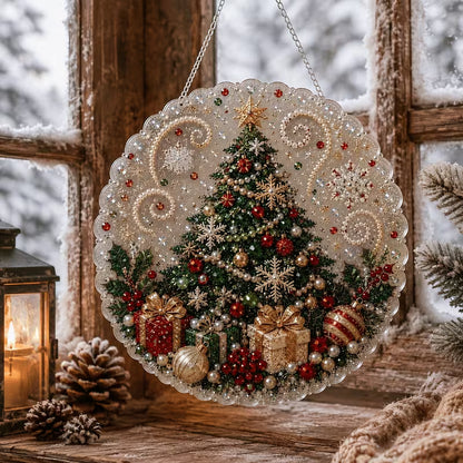 Holiday Elegance Crystal & Pearl Hanging