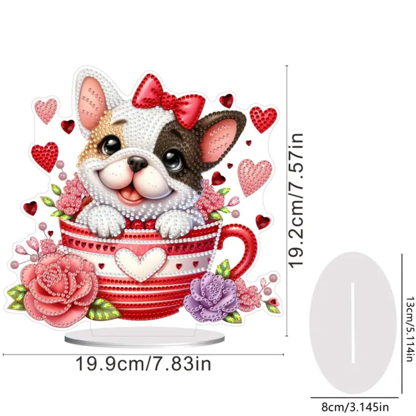 Puppy Love Acrylic Table Top Stand