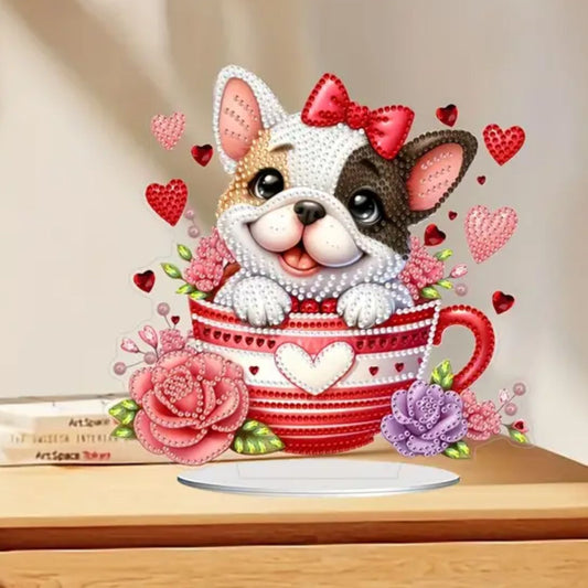 Puppy Love Acrylic Table Top Stand