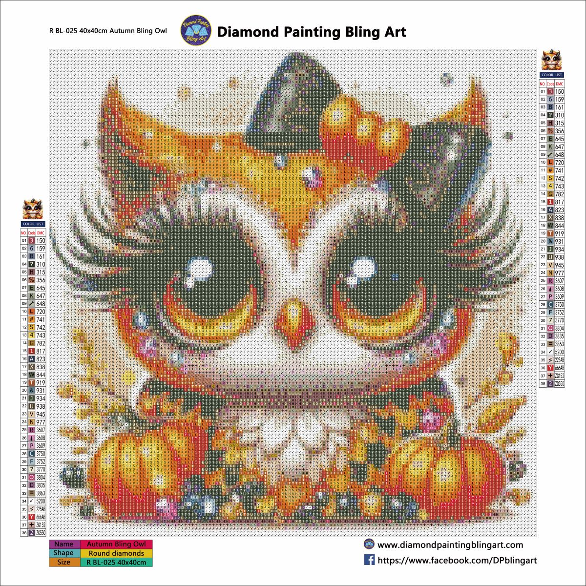 Autumn Bling Owl