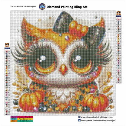 Autumn Bling Owl