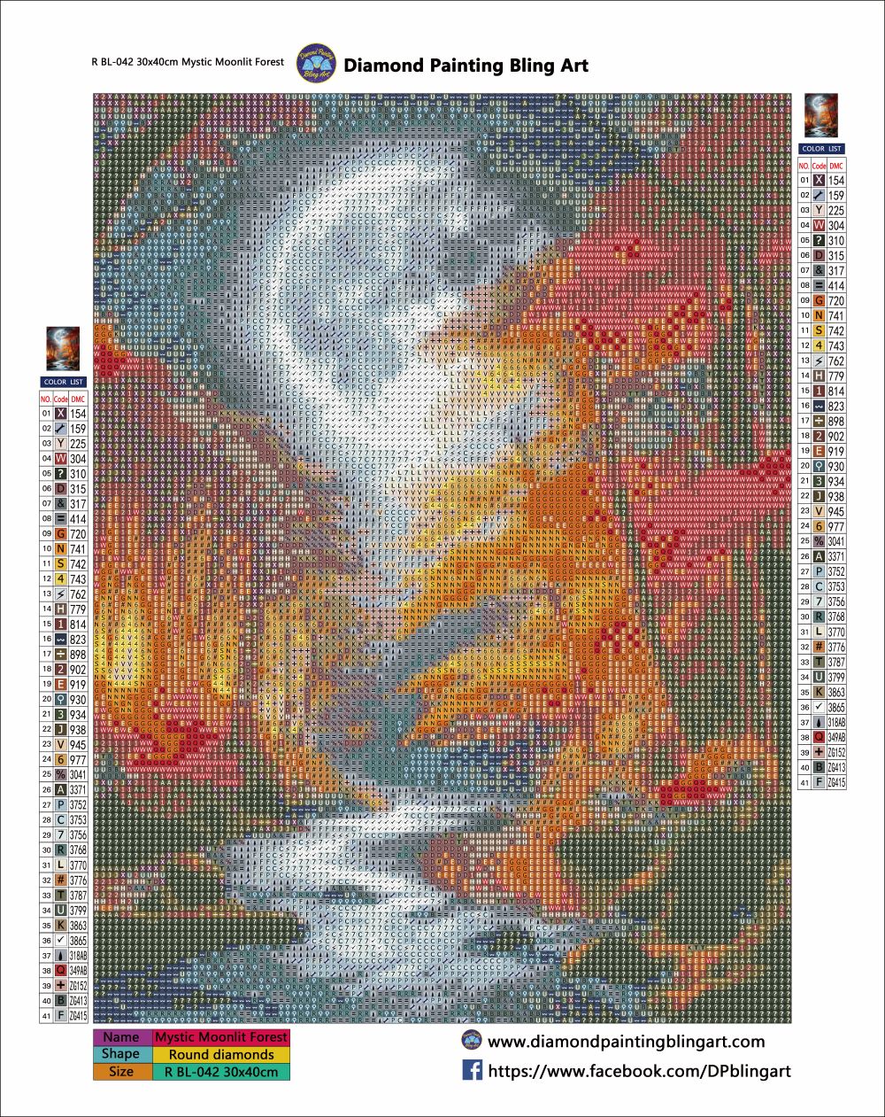 Mystic Moonlit Forest