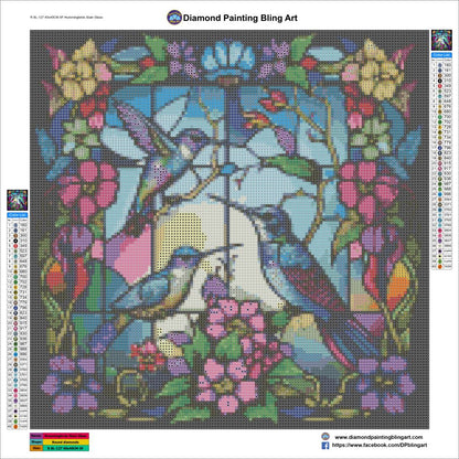 RBL-12740x40CM-5F-HummingbirdsStainGlass