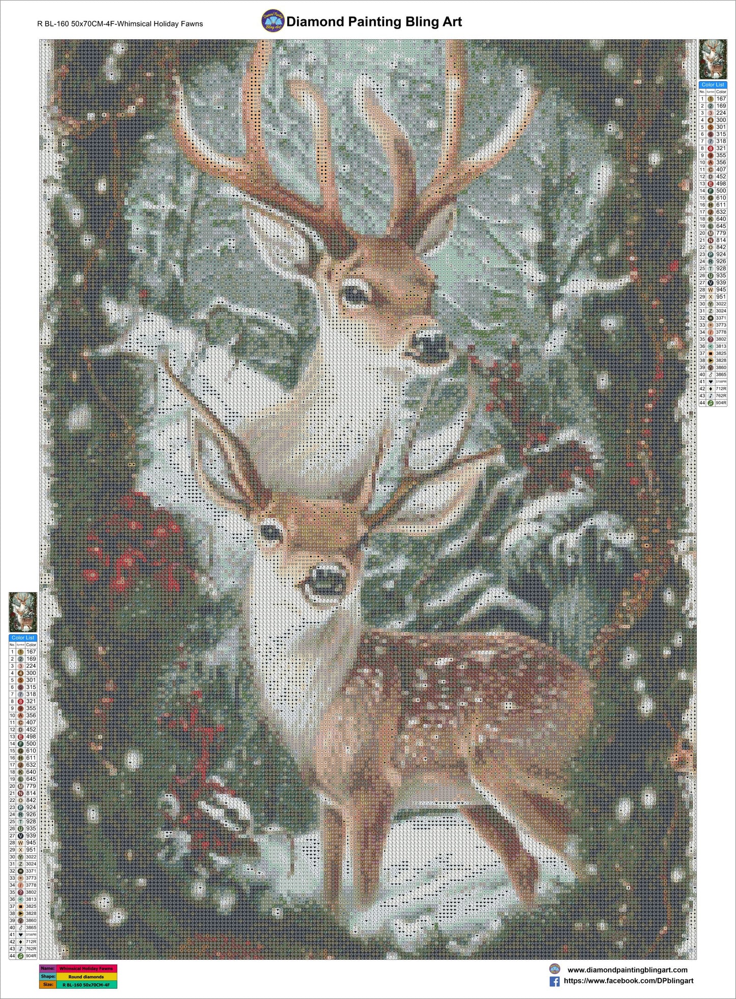 Whimsical Holiday Fawns