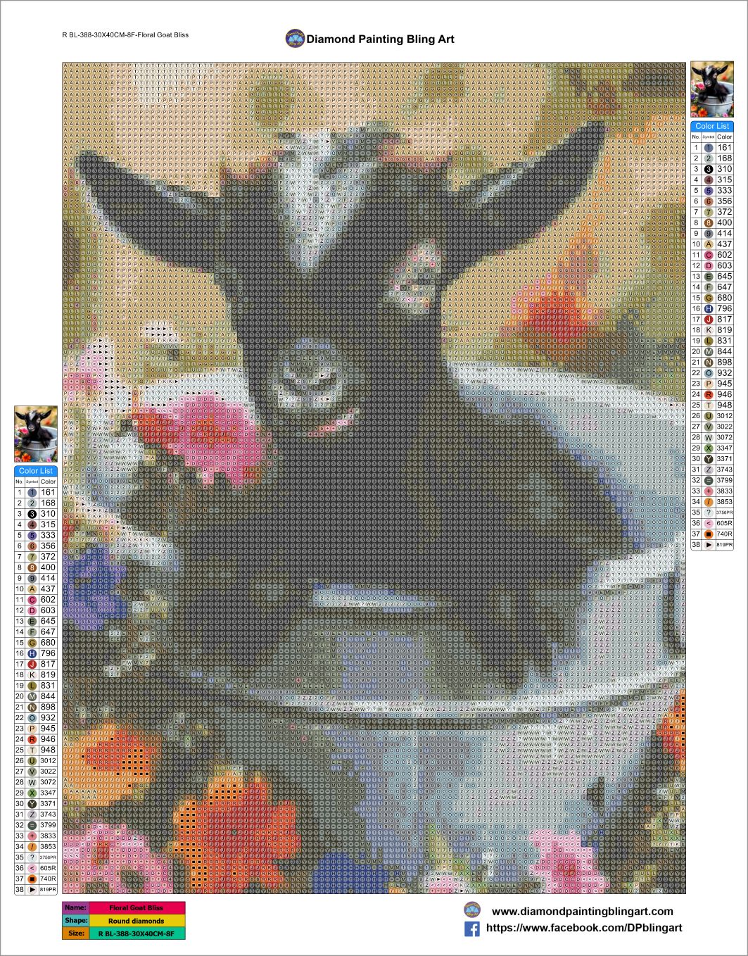 Floral Goat Bliss