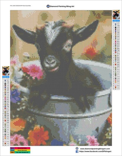 Floral Goat Bliss