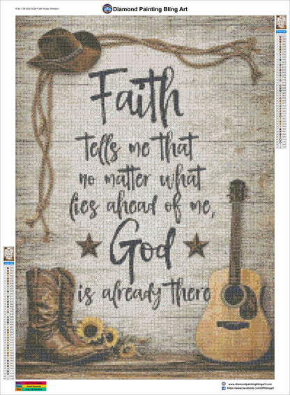"Faith" Rustic Western