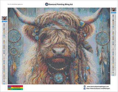 Boho Highland Cow