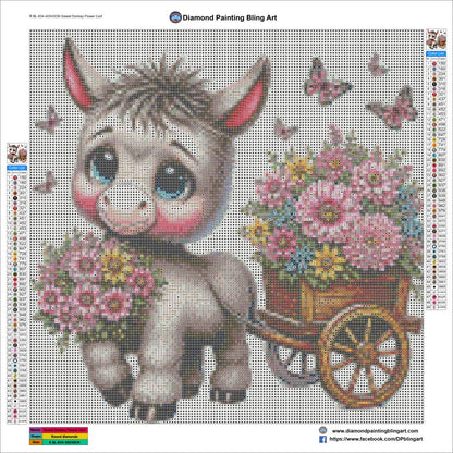 Sweet Donkey Flower Cart