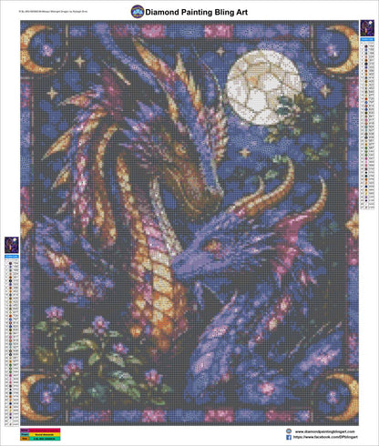 Mosaic Midnight Dragon by Ryleigh Sims
