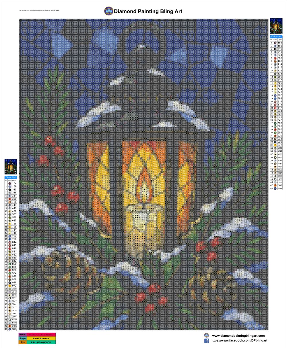 Stained Glass Lantern Glow by Ryleigh Sims