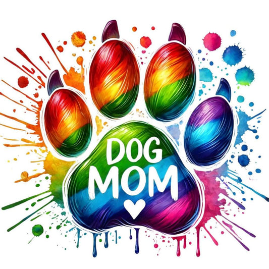 Rainbow Dog Mom
