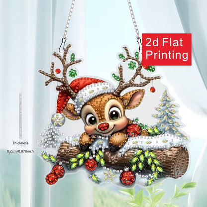 Festive Reindeer Sun Catcher