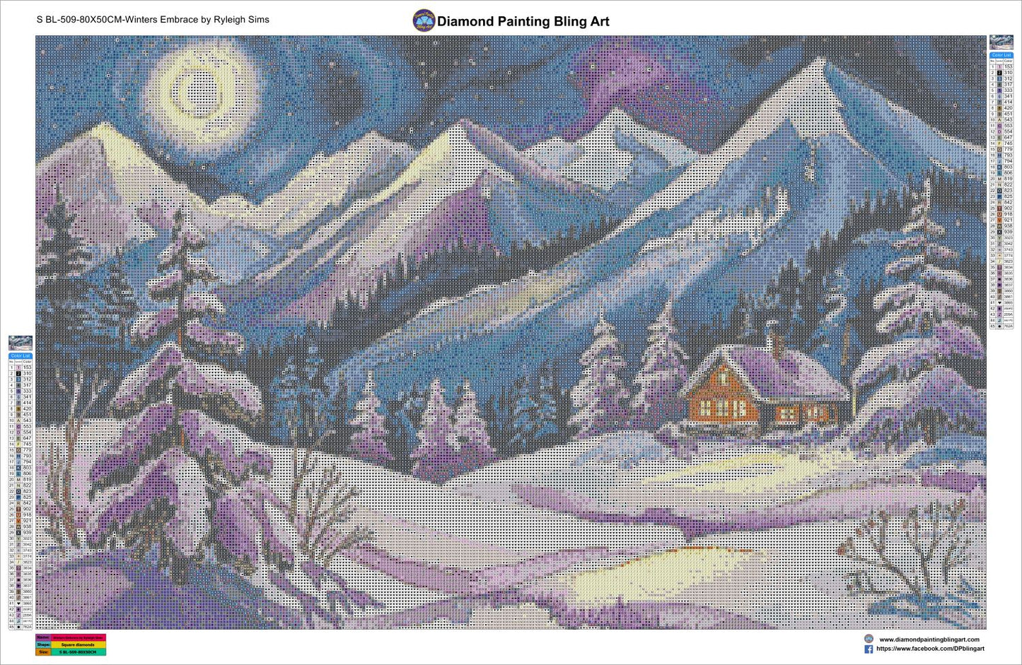 Winter-scene diamond-painting