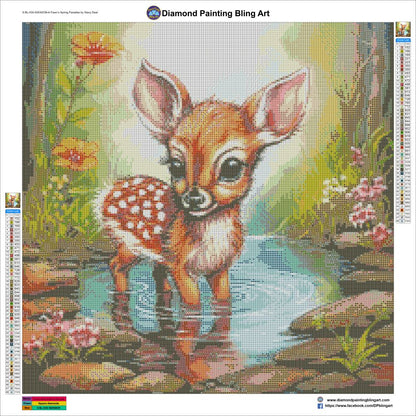A Fawn’s Spring Paradise by Stacy Deal