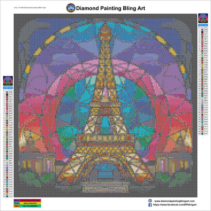 Stained Glass Eiffel Tower