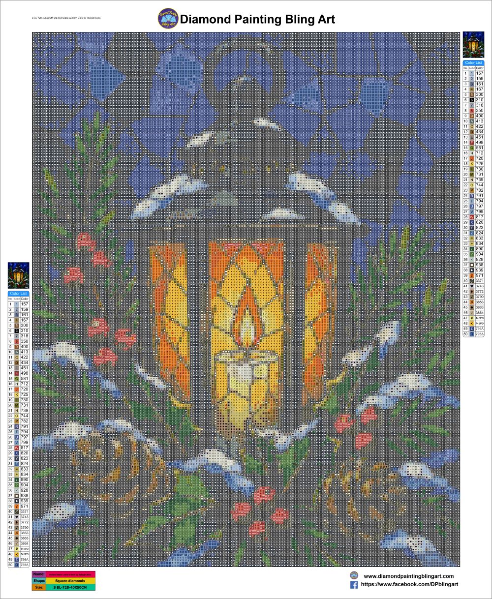 Stained Glass Lantern Glow by Ryleigh Sims